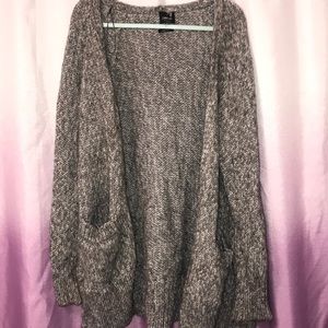 Oversized Zara Italian yarn sweater cardigan